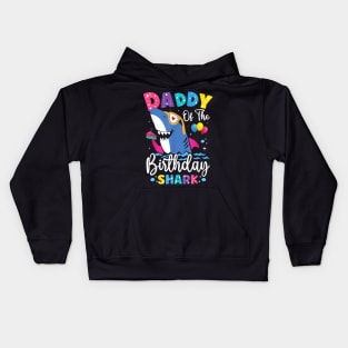 Daddy Of The Shark Birthday Dad Matching Family Kids Hoodie